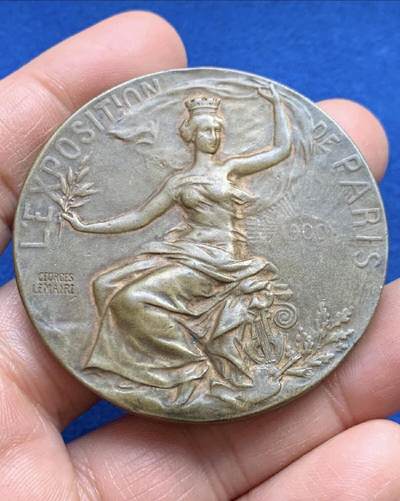 【已换藏送拍】法国1900巴黎世界博览会纪念铜章 2026/2/11