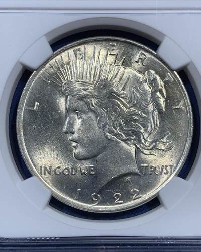 【美】NGC MS63 美国1922年和平鸽1元银币 2026/2/11