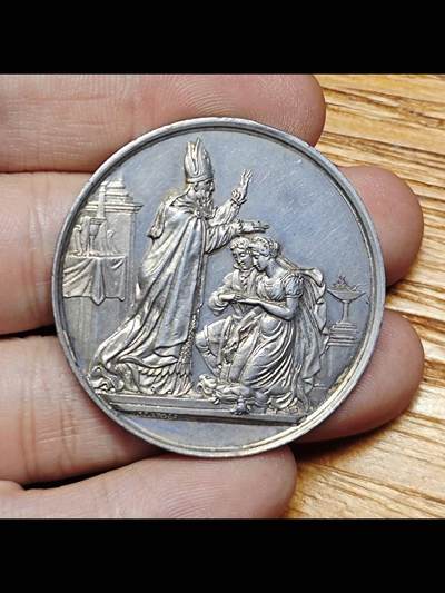 十九世纪的法国结婚银章