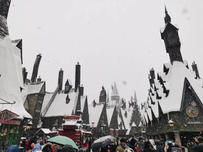 下雪的霍格沃茨