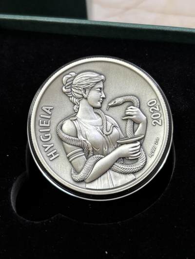 🏛️ 2020年萨摩亚海吉雅（Hygieia）仿古凹面银币