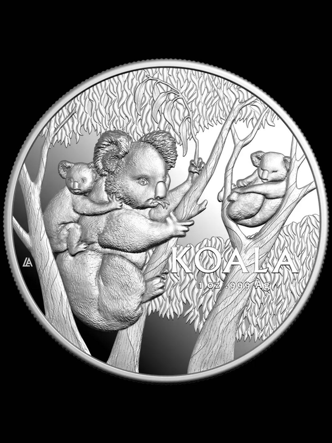 高浮雕考拉—2026年澳大利亚银币