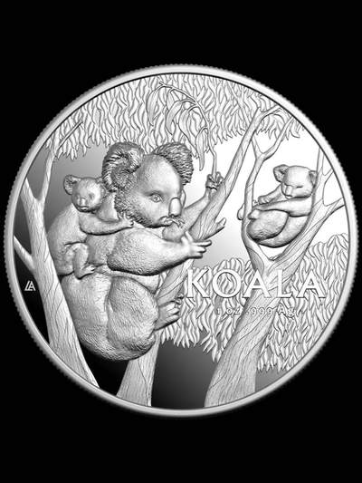 高浮雕考拉—2026年澳大利亚银币