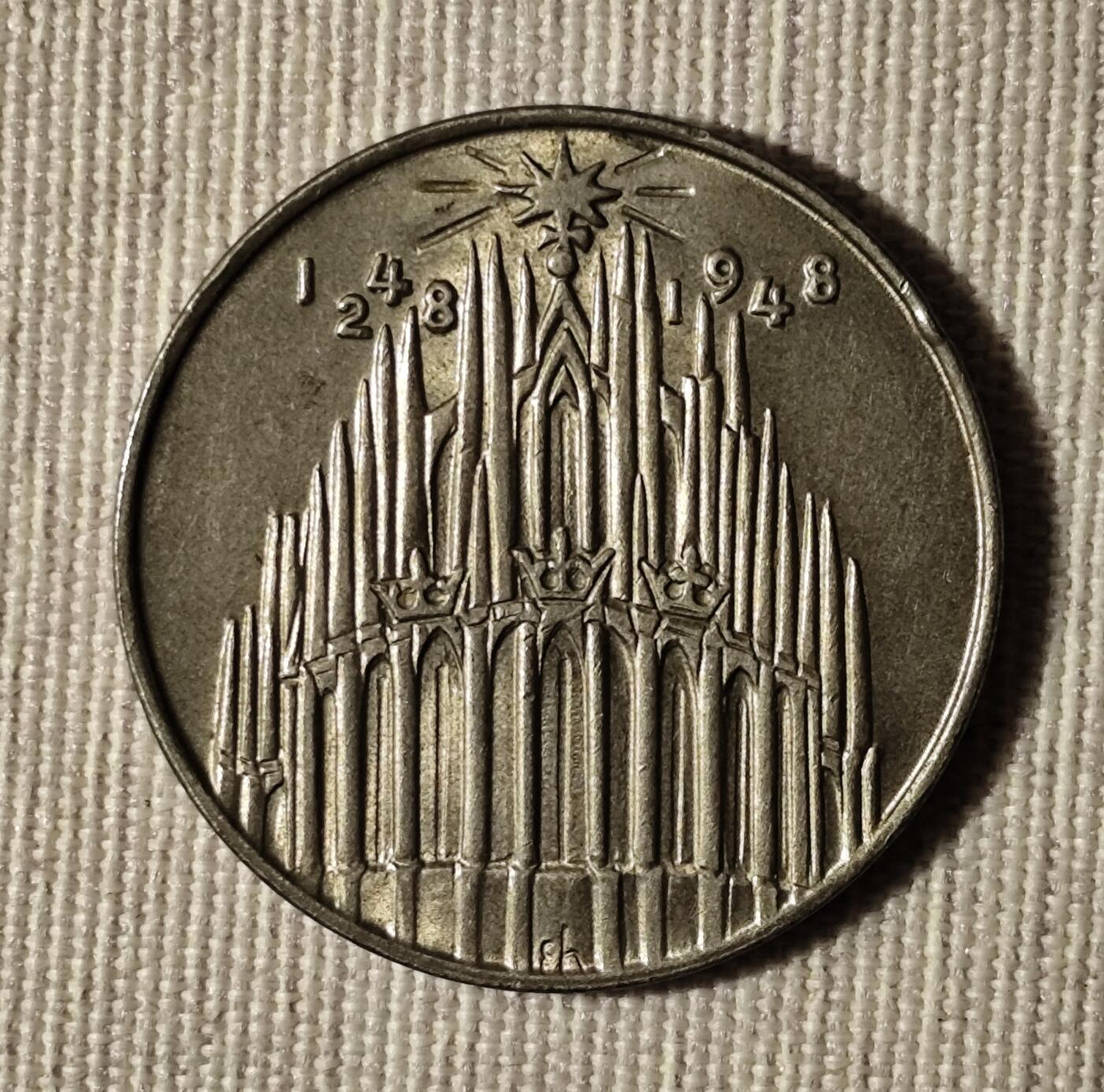 德国1948年科隆大教堂700周年纪念章