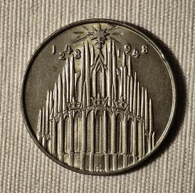 德国1948年科隆大教堂700周年纪念章