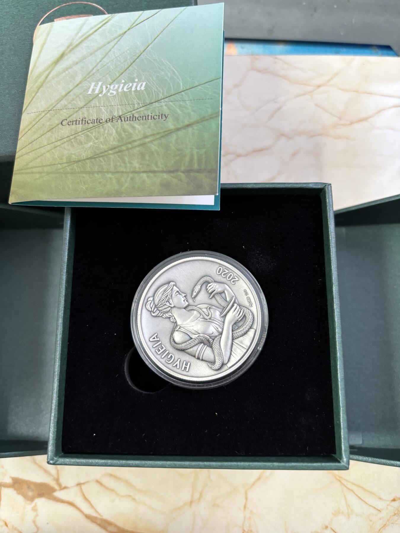 🏛️ 2020年萨摩亚海吉雅（Hygieia）仿古凹面银币