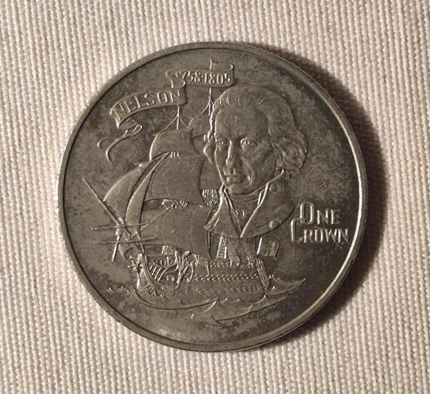 1980年直布罗陀纳尔逊纪念币（铜镍币）