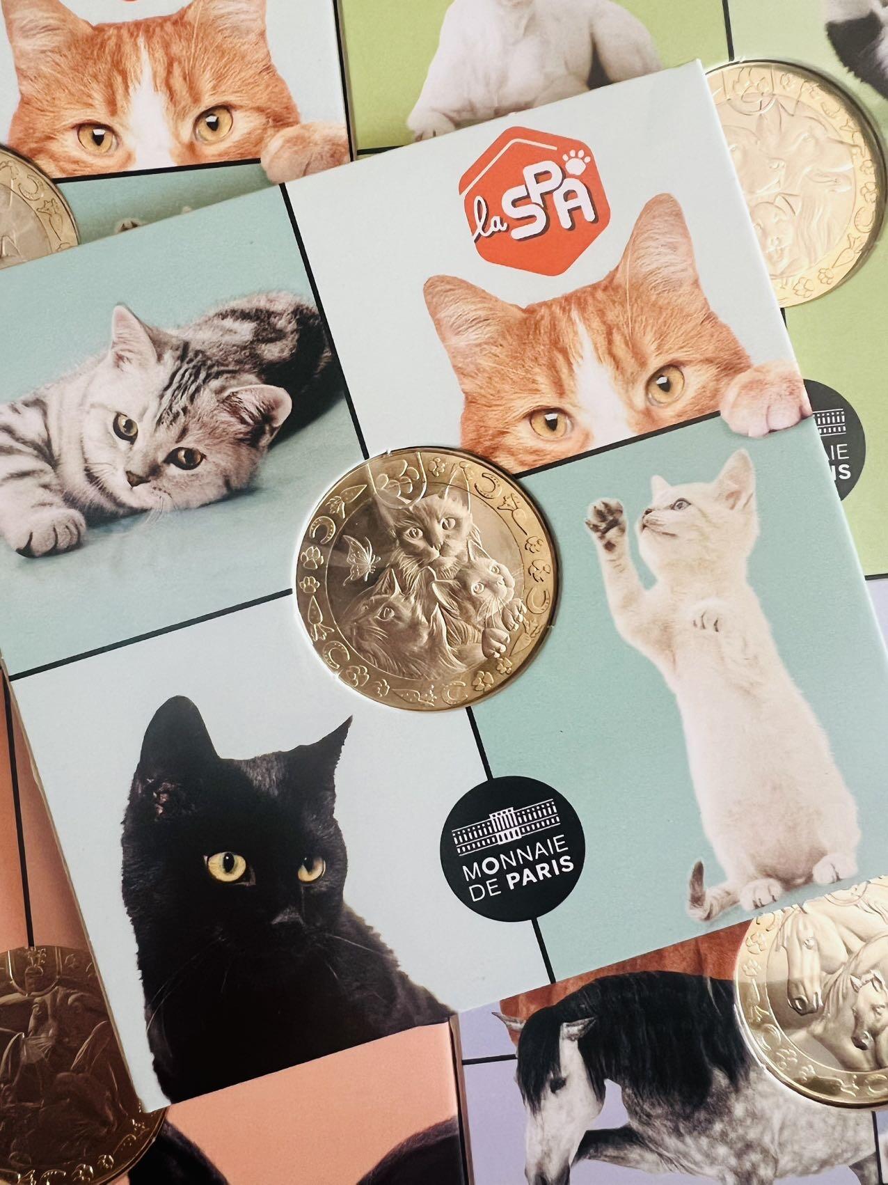 【法国】动物保护180周年纪念币～