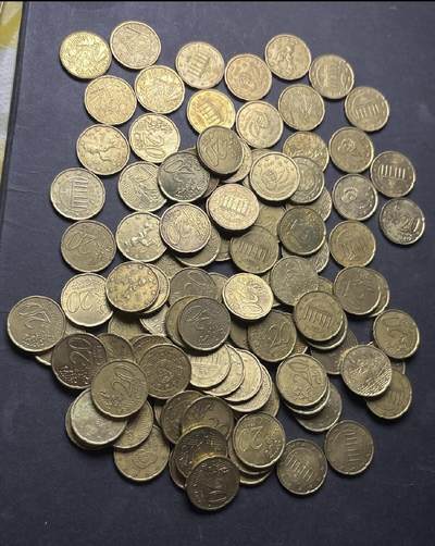 欧盟各国 20 欧分 100 枚，共计 20 欧元，572 克 2026/2/13