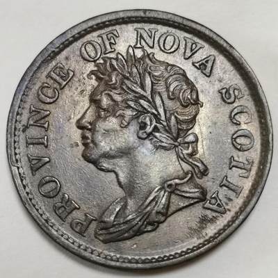 1824年新斯科舍省一便士代用铜币
