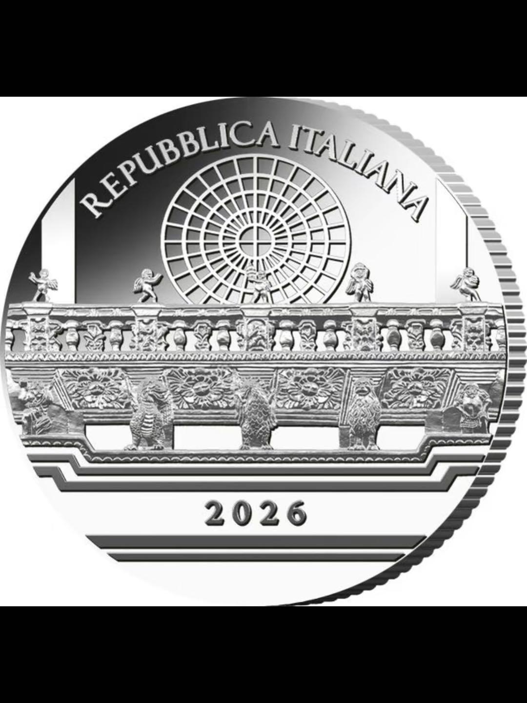 莱切圣十字圣殿—2026年意大利银币