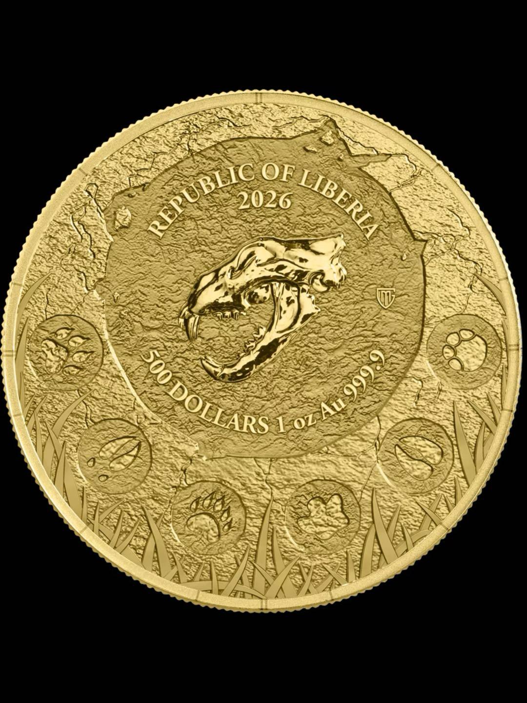 2026年利比里亚-洞狮金币