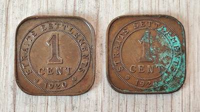 海峡殖民地1920年方形1分硬币：世界最流行方形流通币全解