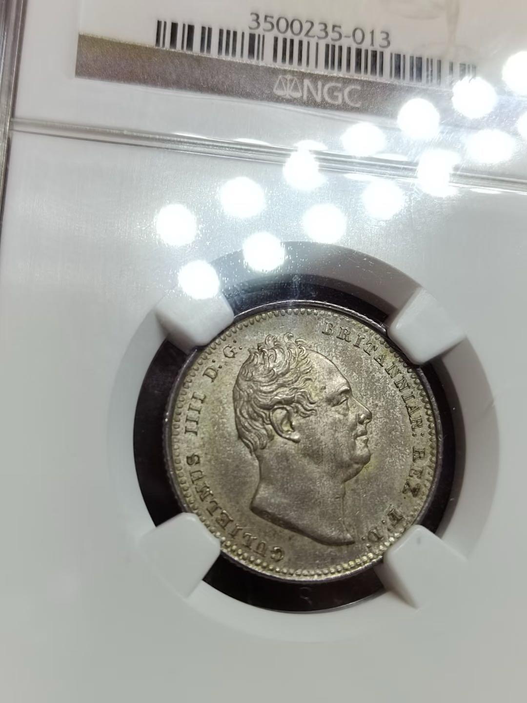 1834年英國威廉四世1先令银币