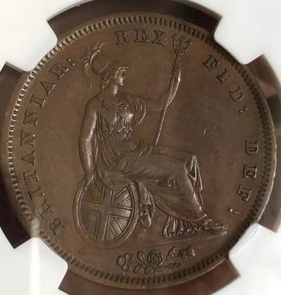 1831年英国威廉四世1便士铜币