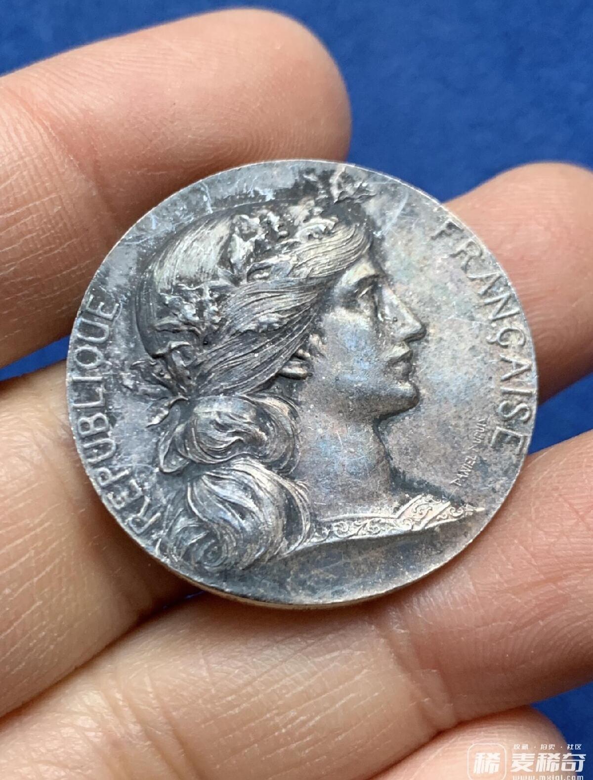 法国玛丽安娜 亚眠公证人银质代币，2026/2/16