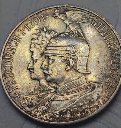 1901年德意志帝国普鲁士王国2马克纪念银币