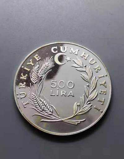 土耳其1979年国际儿童年500里拉银币