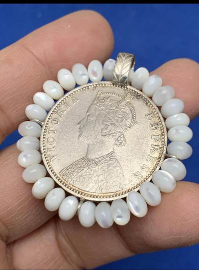 【已送拍】英属印度1900年维多利亚女王1卢比银币吊坠 2026/2/18