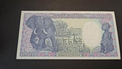 1990年版中非共和国1000中非法郎（CFA）纸币