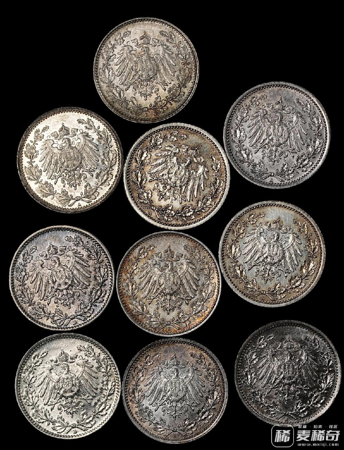 德国银币10枚，900银 202/2/20