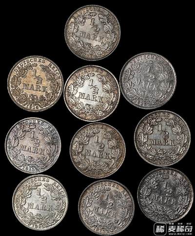 德国银币10枚，900银 202/2/20