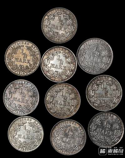 德国银币10枚，900银 202/2/20