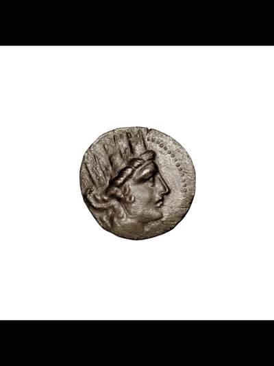 古希腊财神提喀铜币