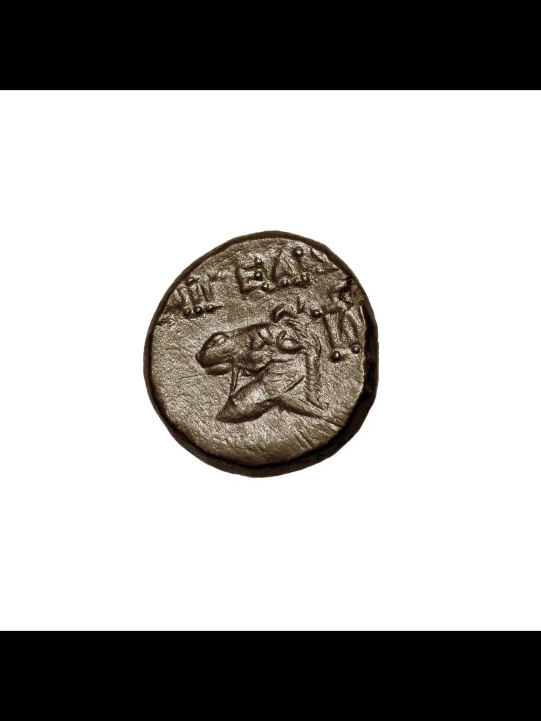 古希腊财神提喀铜币