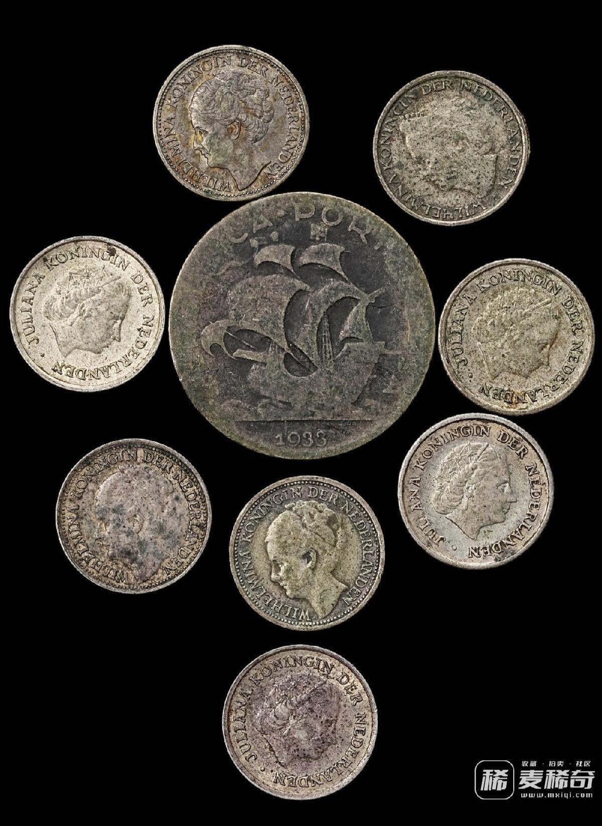 葡萄牙，荷属银币一组 2026/2/21