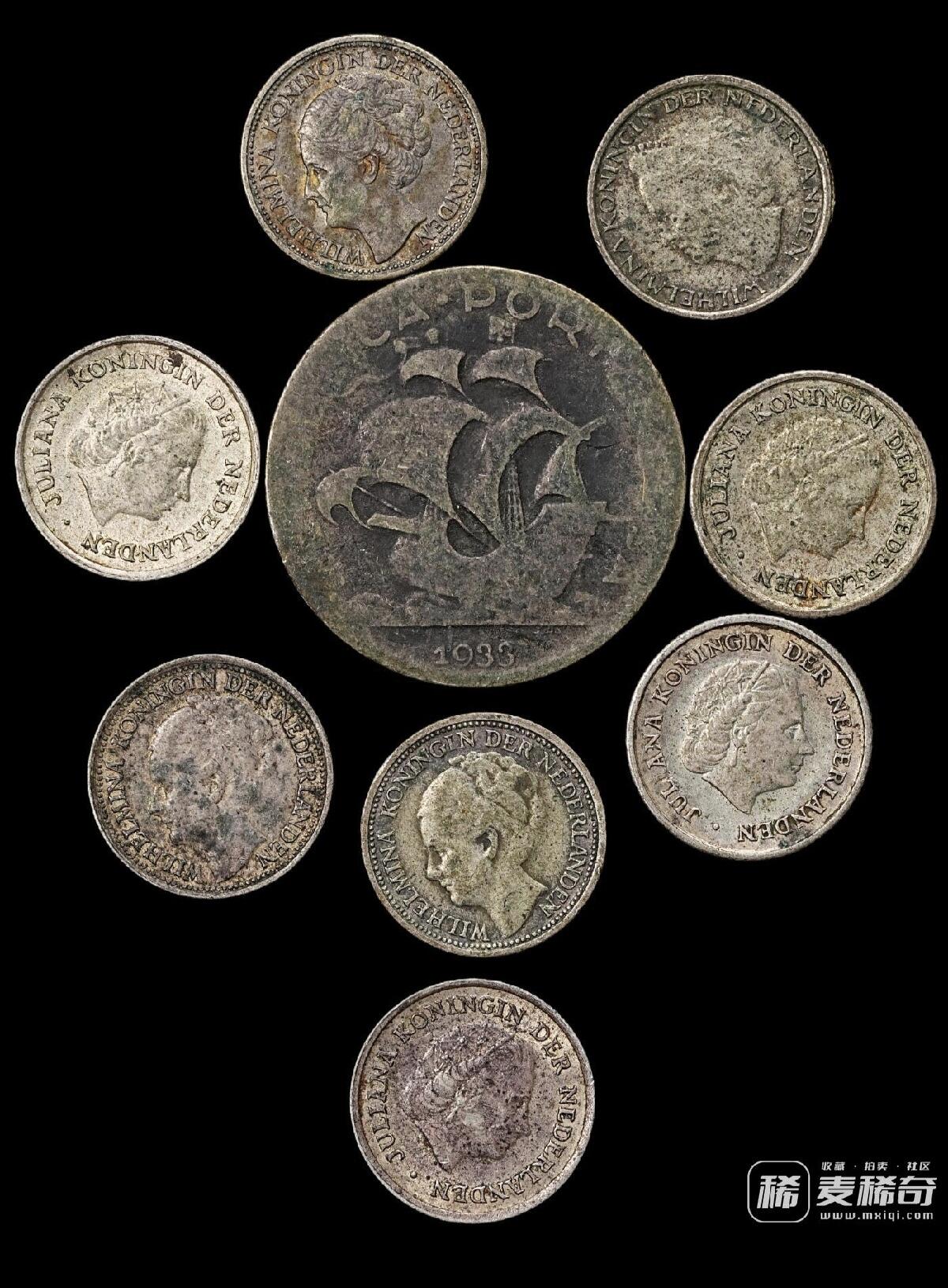 葡萄牙，荷属银币一组 2026/2/21