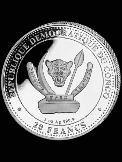 迅猛龙—2025年刚果彩色银币
