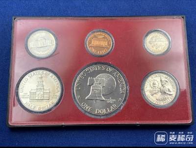 美国1976年官方清年精制套币 含艾克大一元精制币！2026/2/22