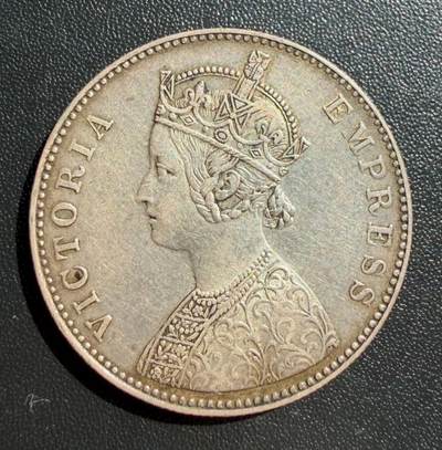 英属印度时期的维多利亚女皇1卢比银币