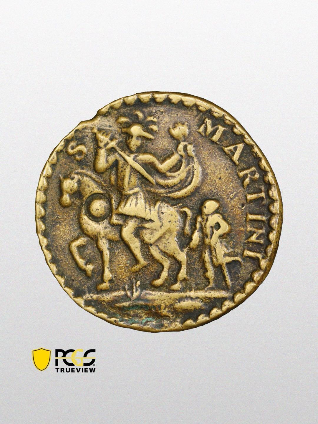 1773年荷兰圣马丁黄铜代币