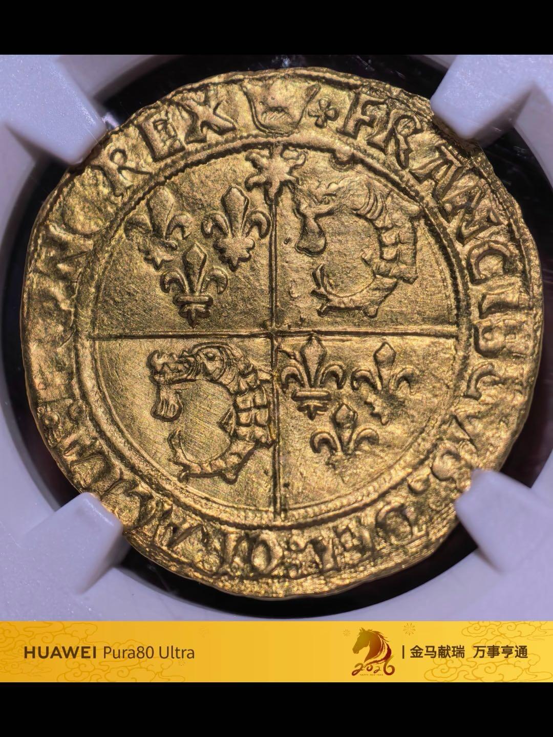 法国多菲内打制金币太阳埃居—金海豚