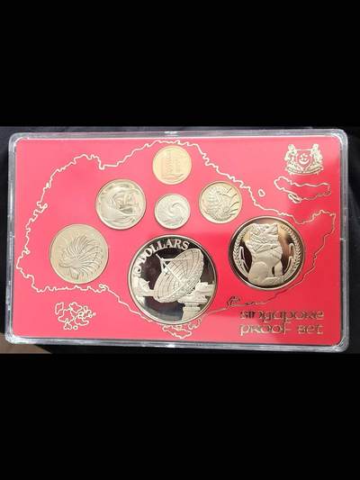 新加坡1980年全套精制硬币