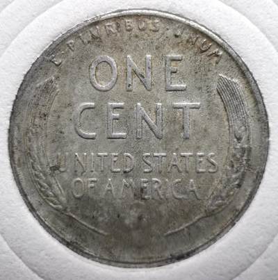 1943年版美国1美分钢币（表面镀锌）