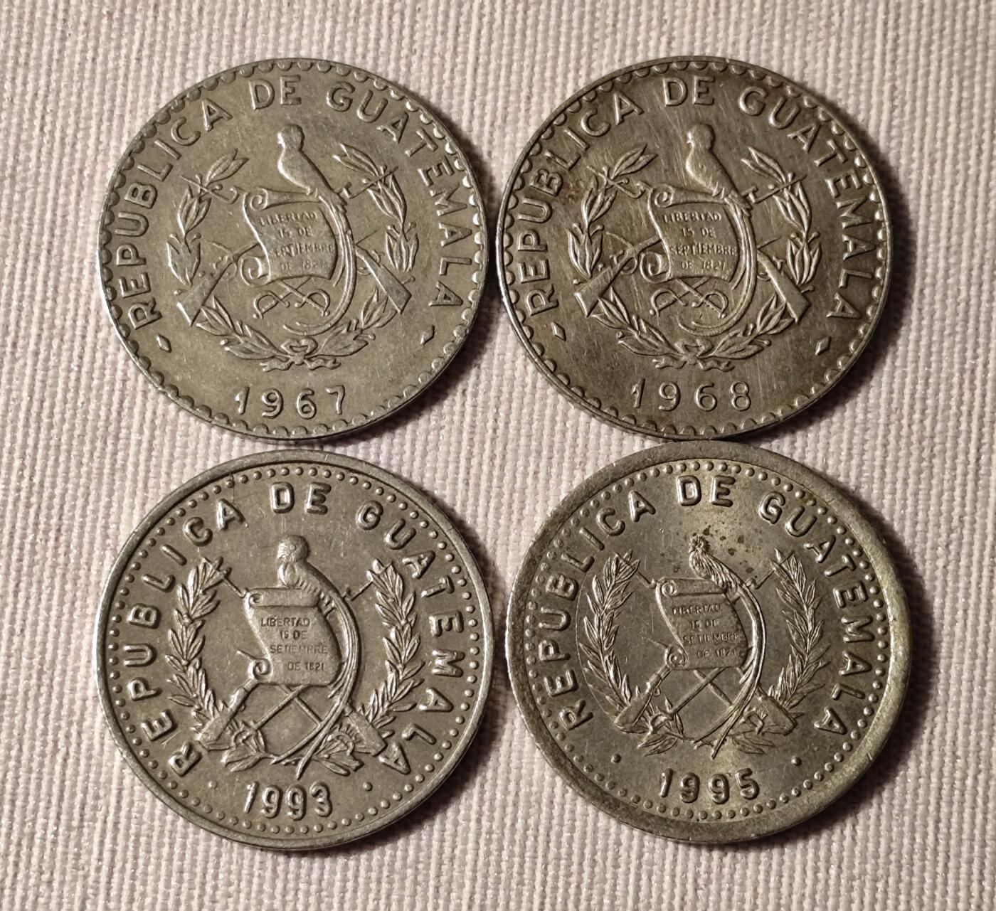 危地马拉25分硬币里的玛雅文明密码