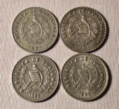 危地马拉25分硬币里的玛雅文明密码