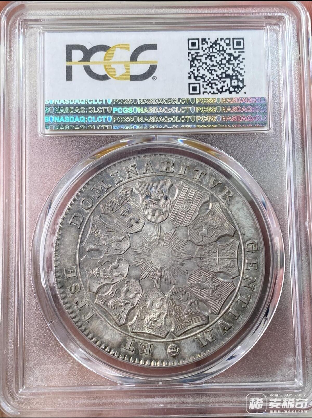 PCGS MS64 1790年奥地利属荷兰狮子持剑护盾3弗洛林大银 2022/2/23