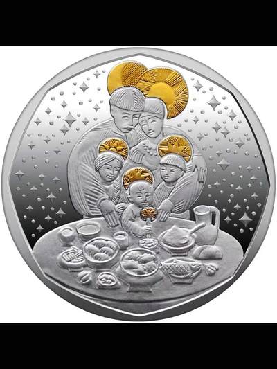 圣诞节精神—2025年乌克兰银币