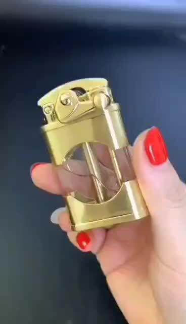 大容量透明仓煤油打火机纯铜佐罗