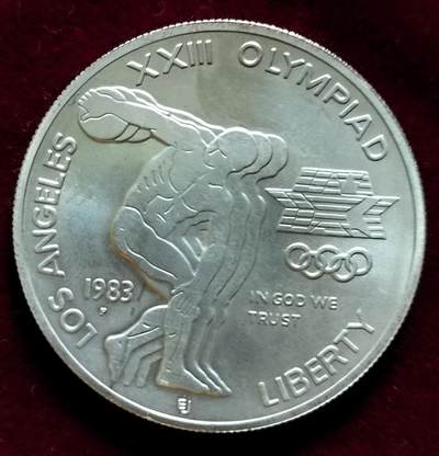 1983年美国洛杉矶第23届奥运会1美元纪念银币