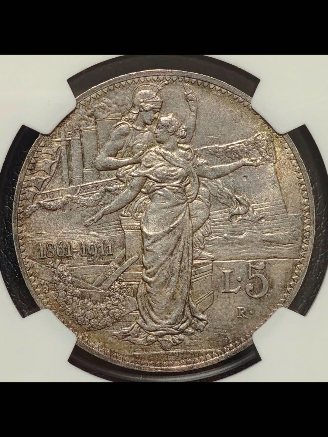 意大利建国5里拉大银币