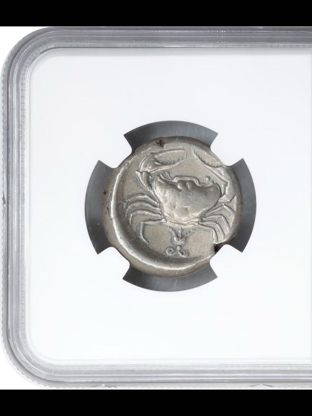 古希腊阿克拉加斯城螃蟹银币