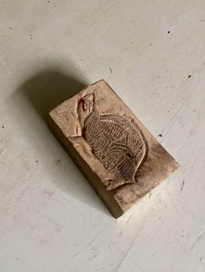 竹子雕刻之凹版雕刻《乌龟》