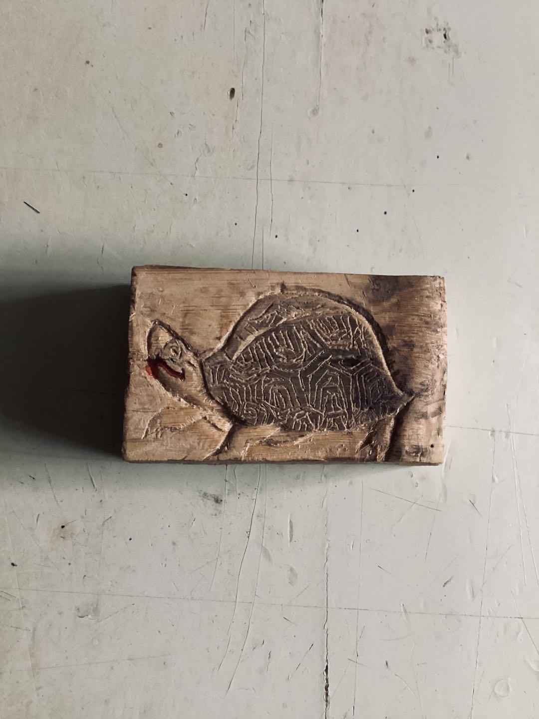 竹子雕刻之凹版雕刻《乌龟》