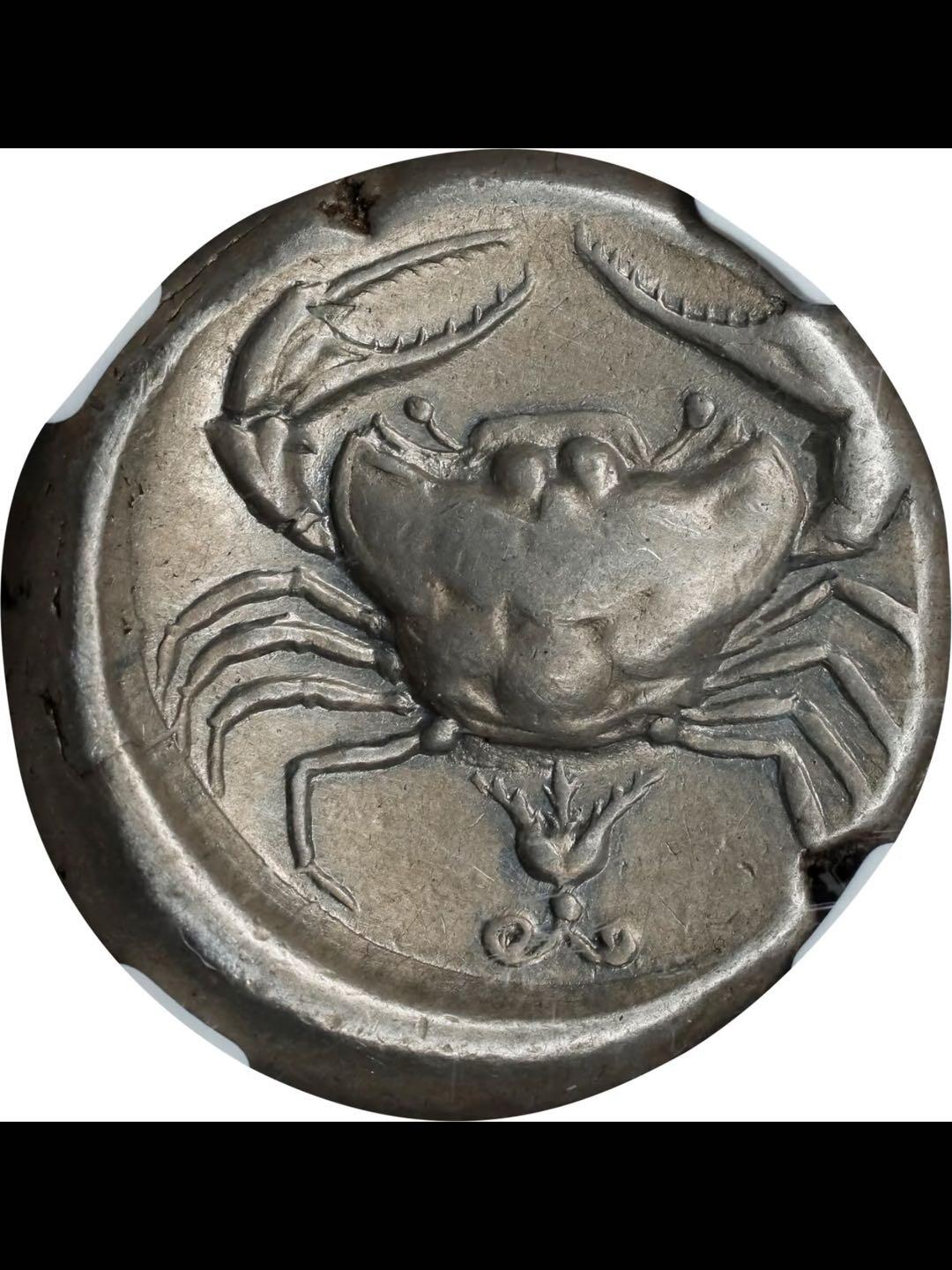 古希腊阿克拉加斯城螃蟹银币