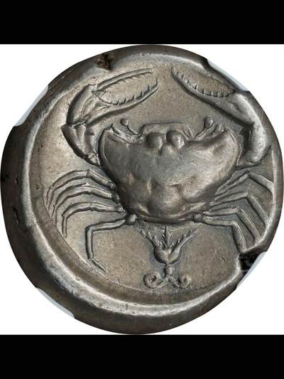 古希腊阿克拉加斯城螃蟹银币